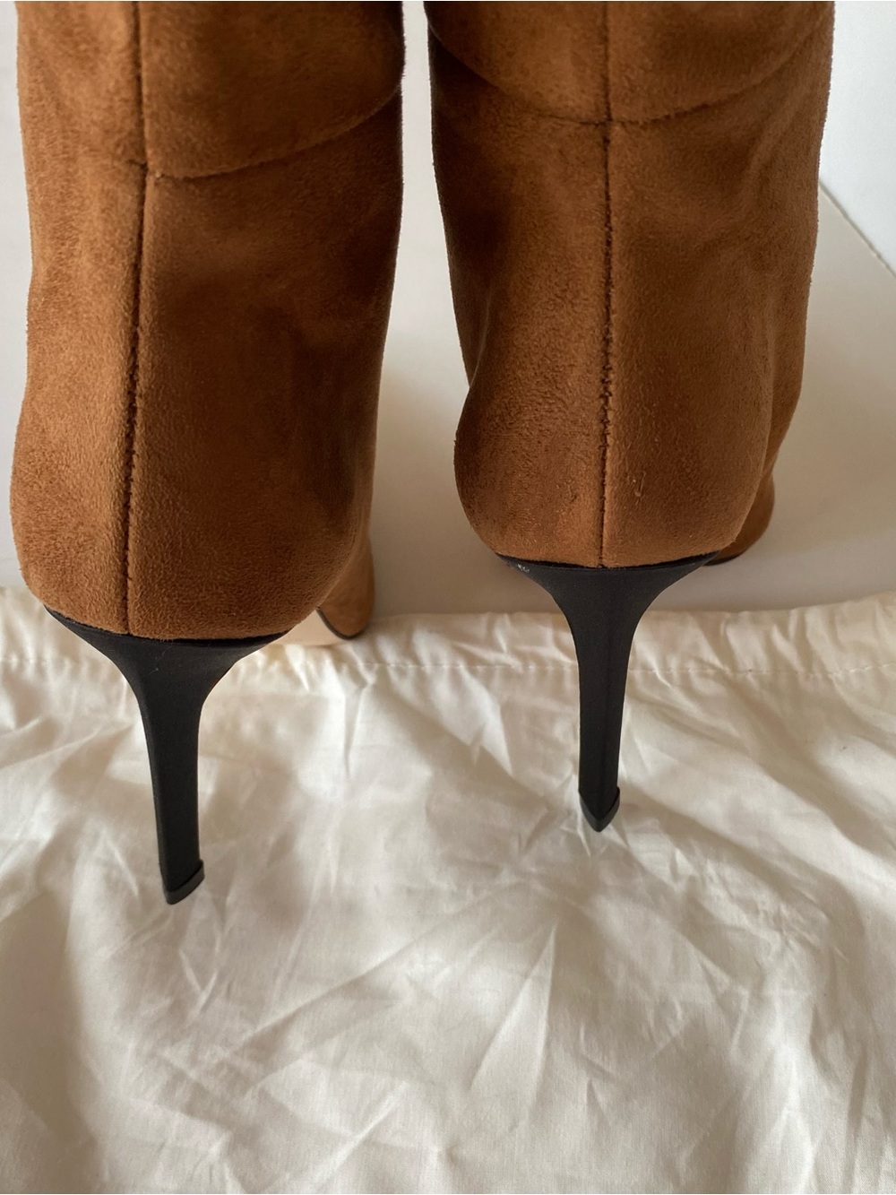 Good American The Weekend Roble Suede over the Knee-High Stiletto Boots 5.5 New - Picture 4 of 7